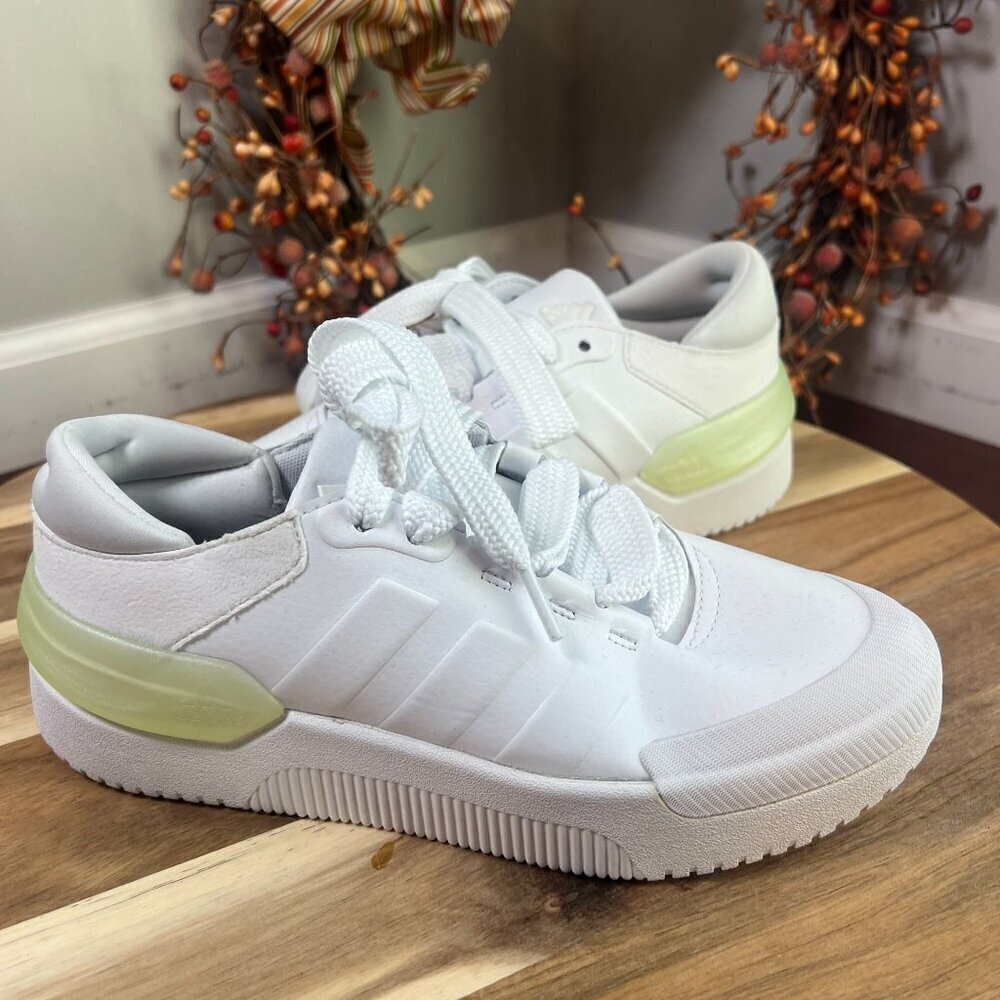 Adidas Womens Sneaker Court Funk Tennis 6.5 White Green HP9458